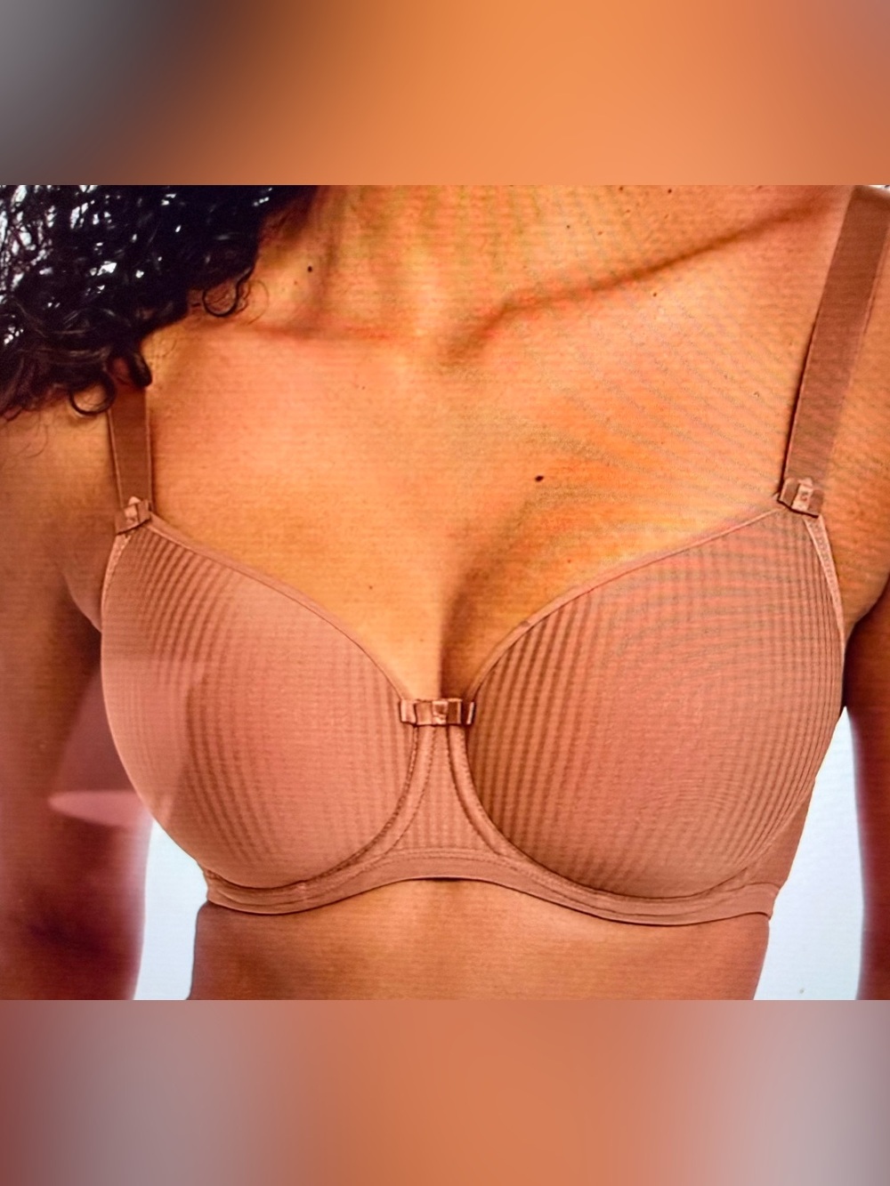 Freya Idol Ribbed Underwire Bra in Cinnamon Size 34I NWT